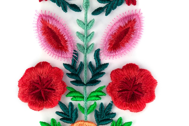 Przykład haftu ręcznego